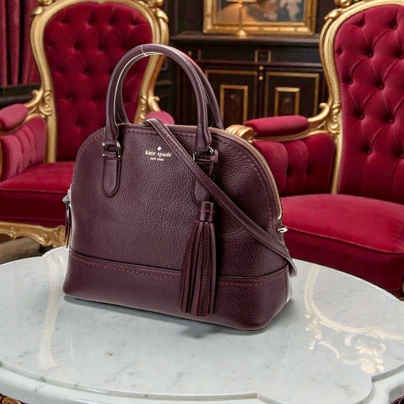 Kate Spade McCall Street Carli Satchel – Mahogany with Tassel - Picture 4 of 7